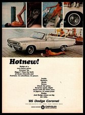 1965 Dodge Coronet 500 Convertible 426 Hemi V-8 Engine 415 Hp Chrysler Print Ad