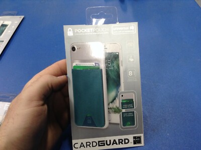 CARD GUARD POCKET POUCH SMARTPHONE CREDIT CARD HOLDER - UNIVERSAL - TEAL
