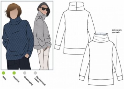 Style Arc Schnittmuster Brooklyn Top Damen Größen 4-16