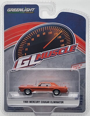 GREENLIGHT COLLECTIBLES GL MUSCLE S28 1969 MERCURY COUGAR ELIMINATOR ...