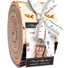 Pumpkin Spice Gatherings Jelly Roll by Primitive Gatherings for Moda Fabrics