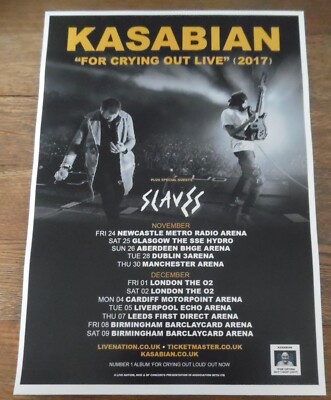 Kasabian - live music show 2017 Tour promotional tour concert gig poster
