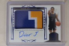 Dior Johnson - 2023 Leaf Trinity Basketball Jumbo Patch Autograph #4/40