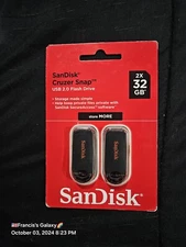 SanDisk Cruzer Snap™ USB 2.0 Flash Drives 2x32gb