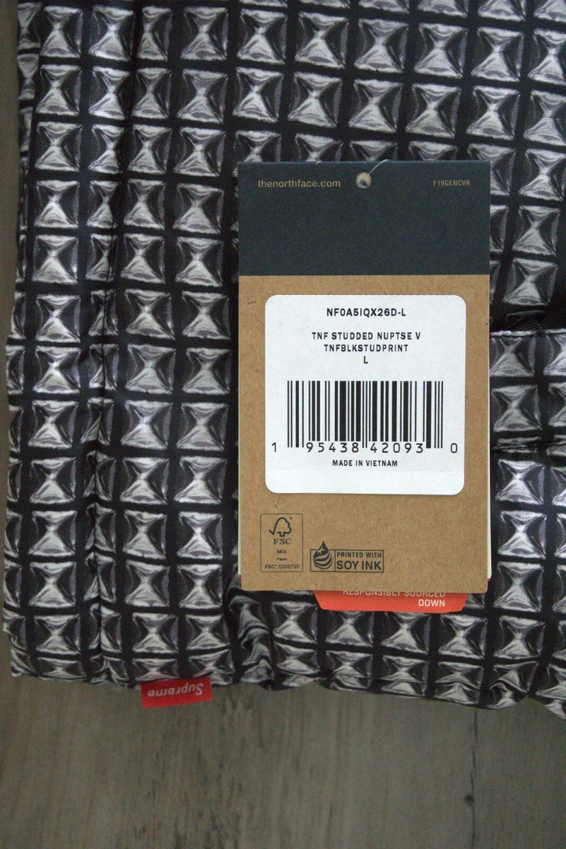 Supreme x Northface Studded Nuptse Vest Large (BLACK) SS21 | eBay