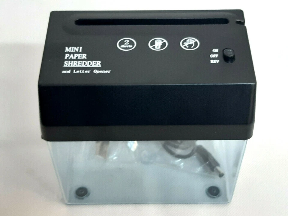 Mini Tragbare USB Papier Shredder Cutter Streifen Cut A6 Gefaltet A4 Schneiden