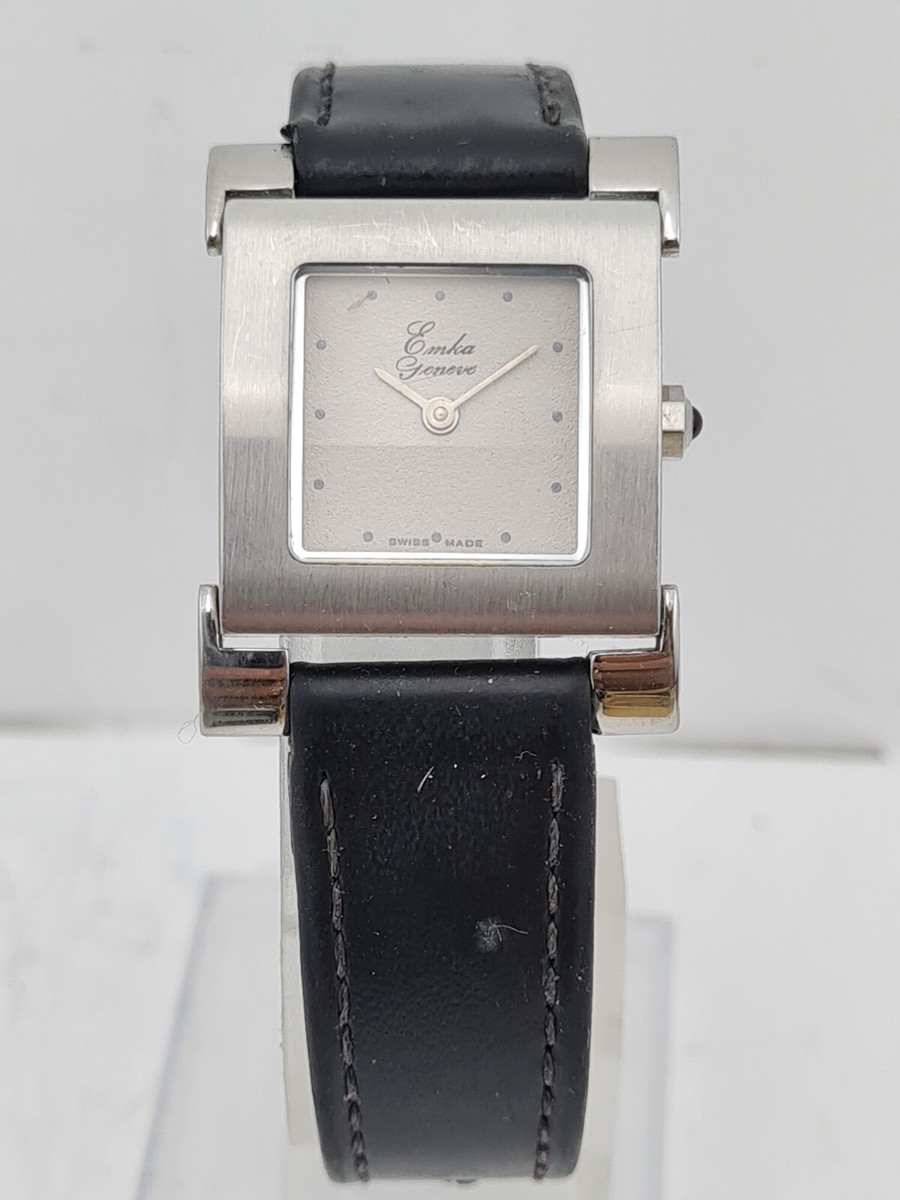 Emka Geneve German Design Panzer Tank Ladies Wrist Watch Damen Armbanduhr