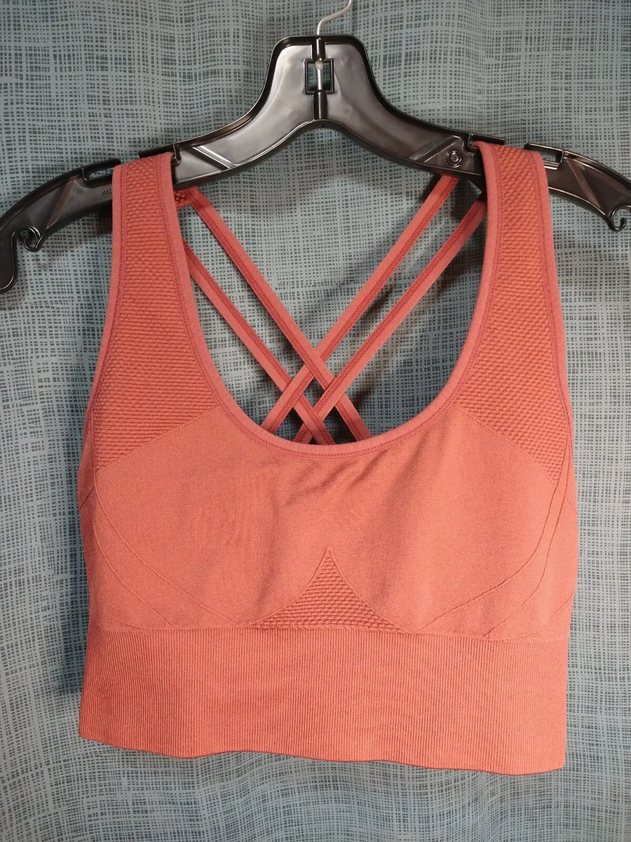 Women's Velocity Ultimate Sports Bra Strappy Size XL Rouge Pink. Textured