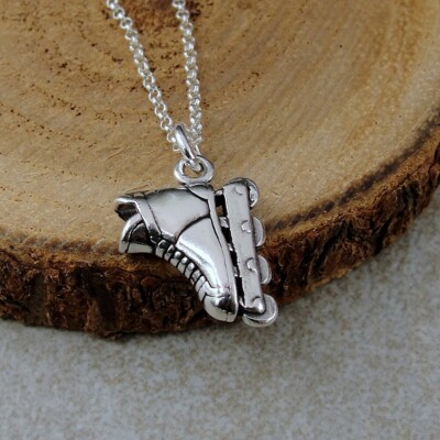 925 Sterling Silber Inline Skate Charm - Rollerblade Charm - Rollhockey Charm