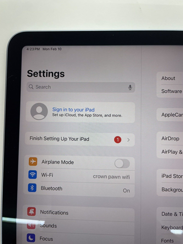 Apple iPad Air 4a Generazione 256GB Sky Blue WiFi Buone Condizioni A2316 MYFY2LL/A - Foto 5 di 14