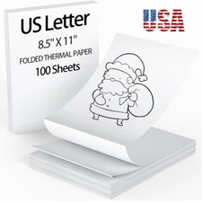 100-1000x Folded Thermal Printer Paper Quick Dry Continuous Paper For M08F M832