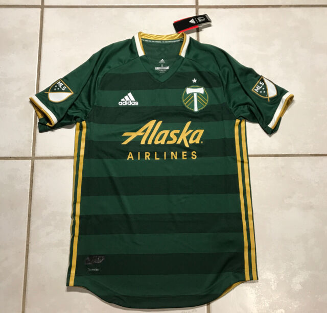 MLS adidas 2019 Portland Timbers Authentic Soccer Jersey S 7418a ...