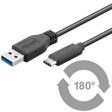 Goobay Cavo SuperSpeed USB3.0 A Maschio / USB3.1 C Maschio 1m Nero