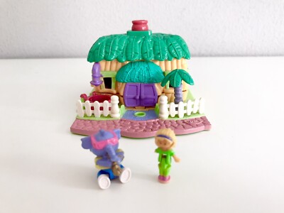 POLLY POCKET Blubird (1994) Elefanten Haus / Vintage Spielset mit Figuren  