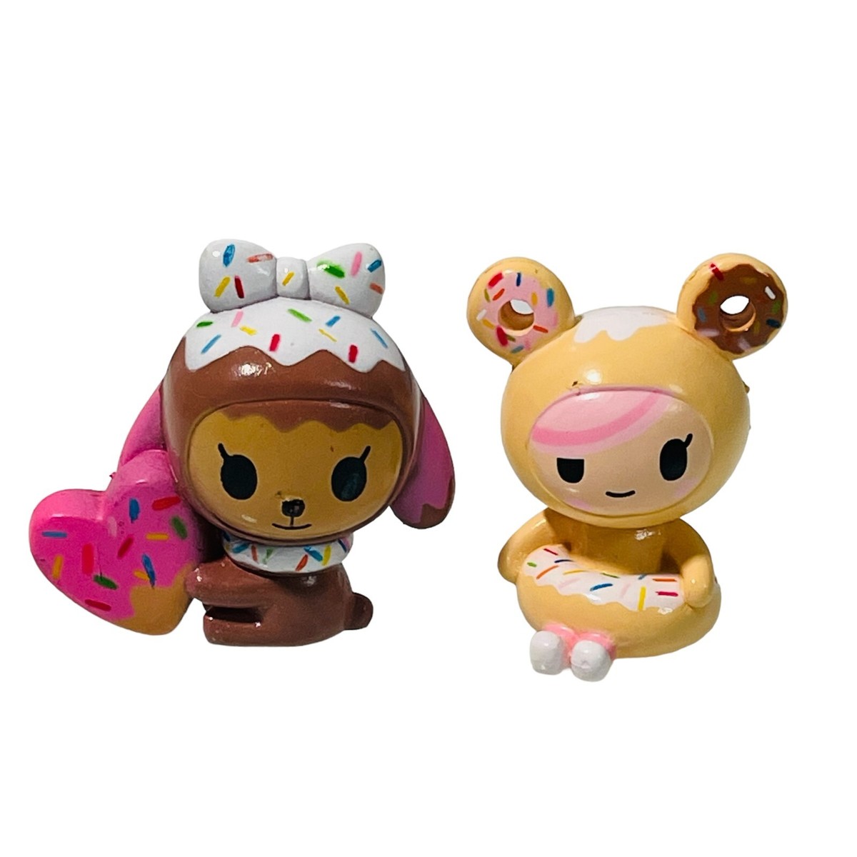 Tokidoki Donutina Dog Donutella Vinyl Toy Figure Lot of 2 Design