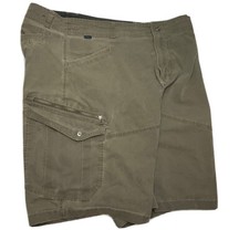 Kuhl Shorts Men Sz 40 Vintage Patina Dye Cargo Camping Hiking Distressed Brown