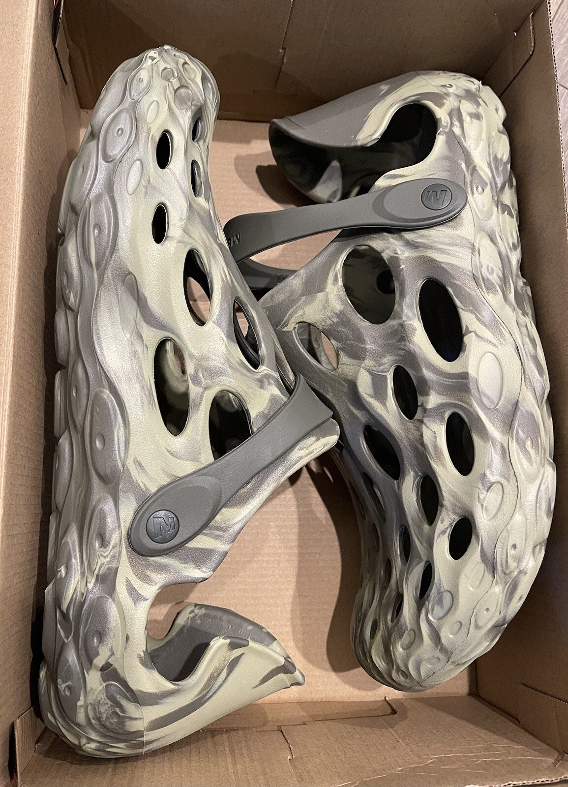 SANDALI MERRELL HYDRO MOC OLIVA UOMO US 13 SLIDE Nuovi con Scatola J003881