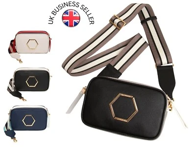 RRP £47.99 CLEARANCE Alice Wheeler Tricolour Honeycomb Bee Small Crossbody Bag