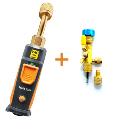 Set Testo 552i kabellose Vakuumsonde + Ventilwechselwerkzeug CH-19BV-CV