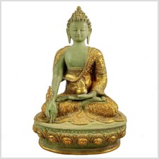 Medizinbuddha Messing 33cm 4kg Nepal Tibet Indien Buddhismus Medizin Buddha