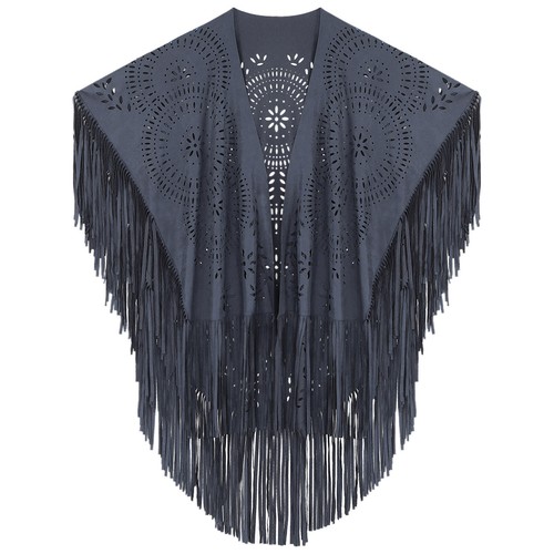 Womens Shawl Wedding Cape Hollow Out Cloak Cardigan Cover Ups Vintage Clubwear - Picture 74 of 149