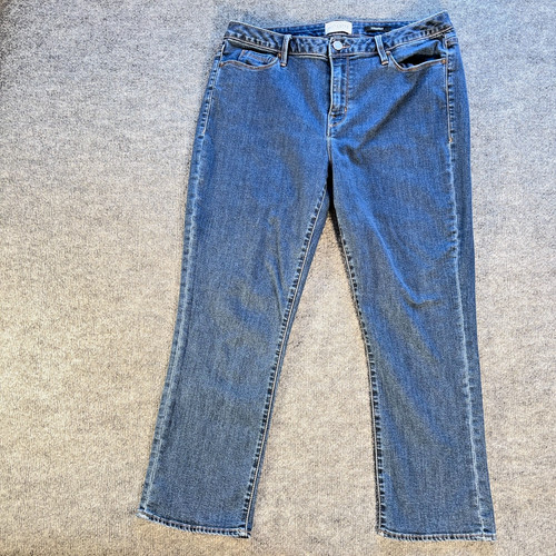 Parker Smith Straight Leg Jeans Womens 32 Blue Stretch Denim Mid Rise