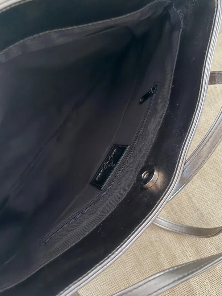 Rare Vintage Baby Phat Metallic Silver Tote Bag – Y2K Glam Shoulder Bag - Image 4 of 4