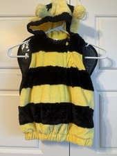 Target Bumble Bee Honey Bee Infant Child Costume 12-18 M Halloween 1 Piece Hood