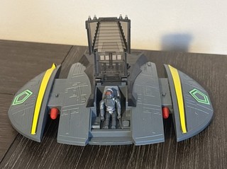 Barco Cylon Raider 1978 vintage piloto 2 misiles de disparo Galactica Mattel