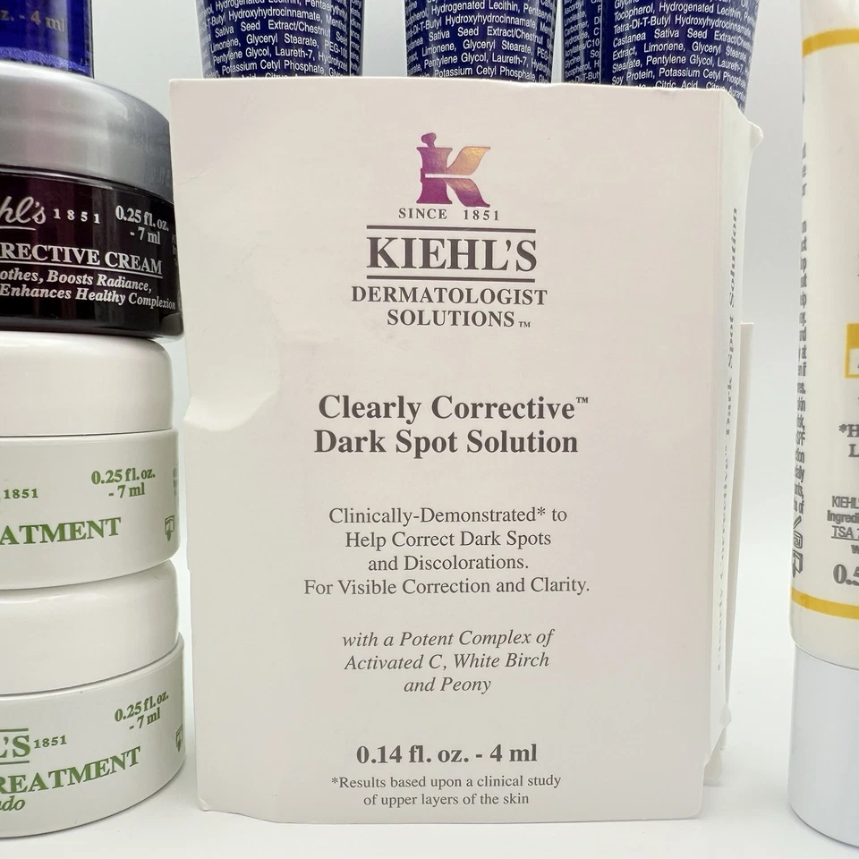 Set de 36 piezas para el cuidado de la piel Kiehl's crema facial ultra máscara limpiadora de tierras raras crema para ojos Foto 4 de 4