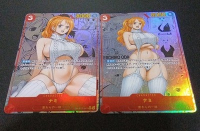One Piece Nami Collection Cards Set of 2   Comic Parallel Style Fan Art  ...