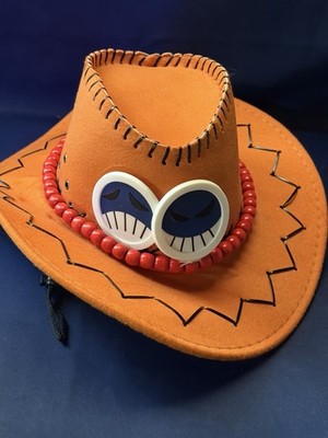 Portgas D Ace One Piece Cosplay Cowboy Hat Unisex Anime Cap Adult Gift 22-23.5IN