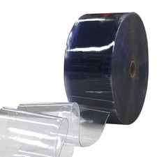 PVC Clear Strip Curtain   8 in x 110-150 ft Length