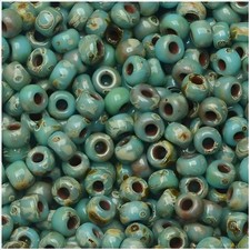 Miyuki Round Rocaille Seed Beads Size 11/0 23GM Picasso Seafoam Green 11-4514