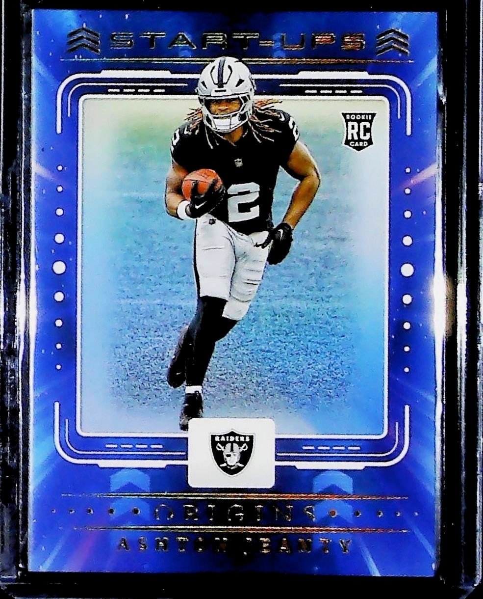 2025 Panini Origins Football Ashton Jeanty Rookie Start Ups RC RAIDERS