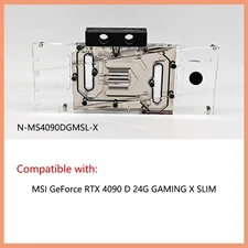 Granzon GPU Water Block For MSI GeForce RTX 4090 D 24G GAMING X SLIM