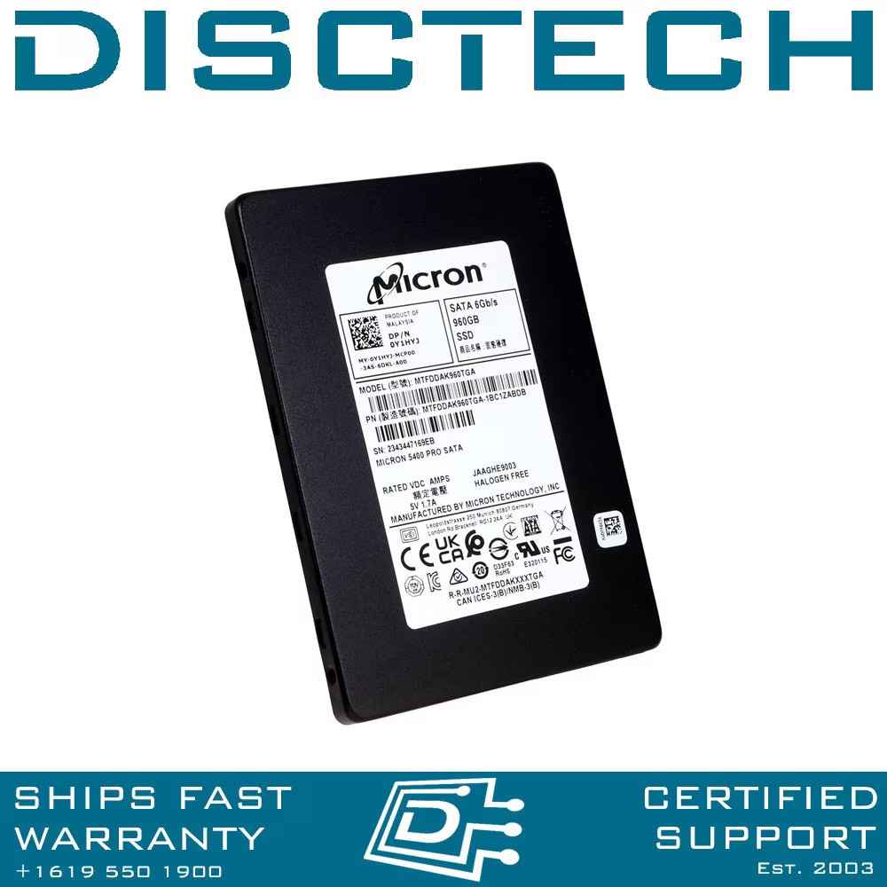Micron 5400 PRO MTFDDAK960TGA-1BC1ZABYY / DB 960GB 2.5
