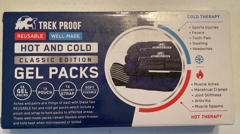 Hot and Cold Gel Packs, 2-pack, reusable