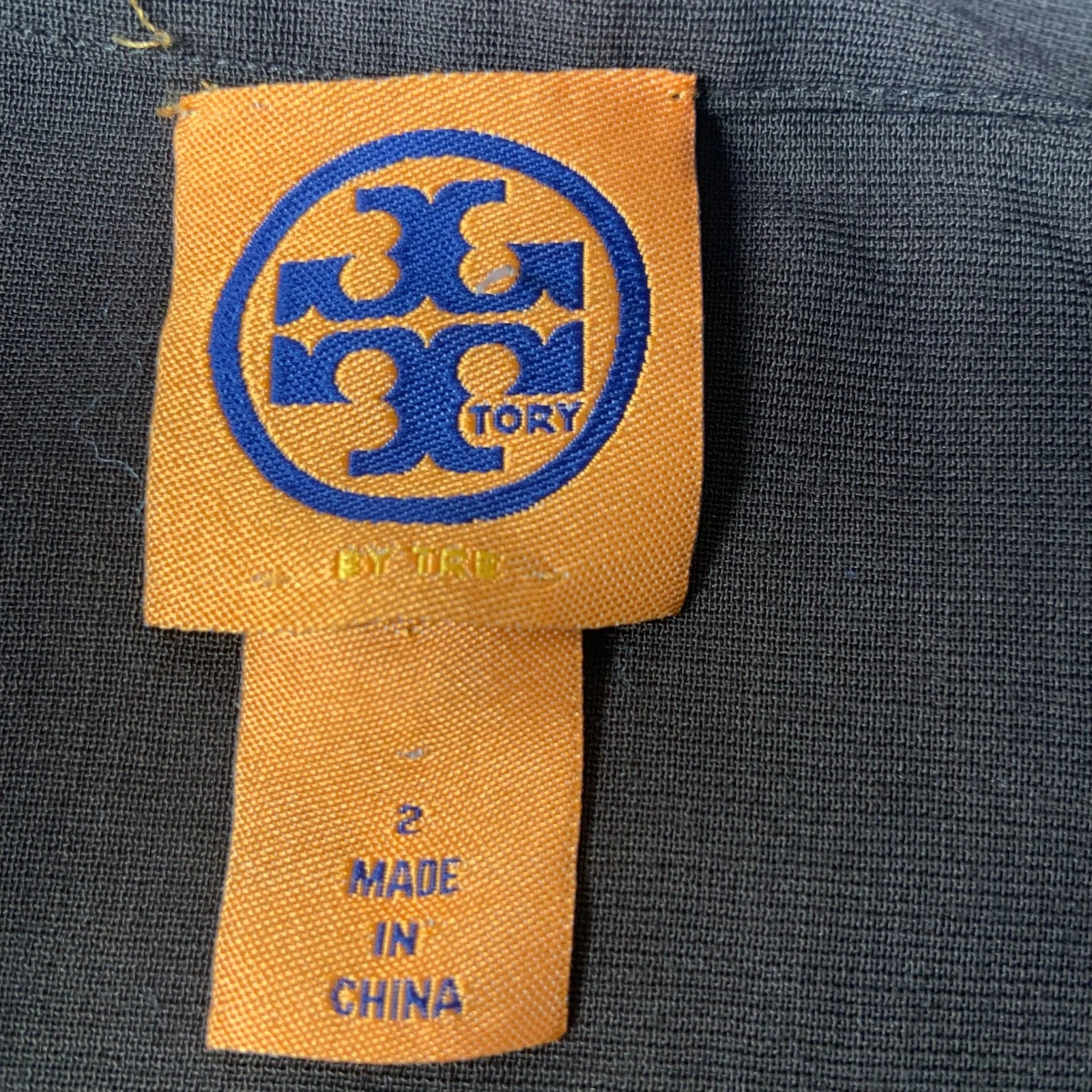 Tunica donna Tory Burch 100% lana marrone viola ricamata taglia 2