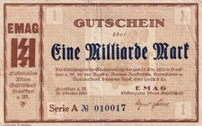 Frankfurt - EMAG - 1 Milliarde Mark - Keller 1539.