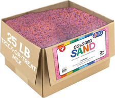 Colored Sand   Spooky Black, Orange  Purple Color Halloween Craft Sand for Art,