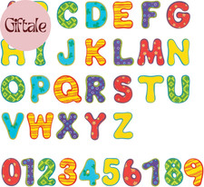 Floating Bath Tub Alphabet and Numbers Set - Soft Foam Waterproof Letters and Nu