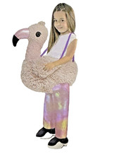 Toddler Halloween Plush Flamingo Rider Unisex Costume 3T - 4T