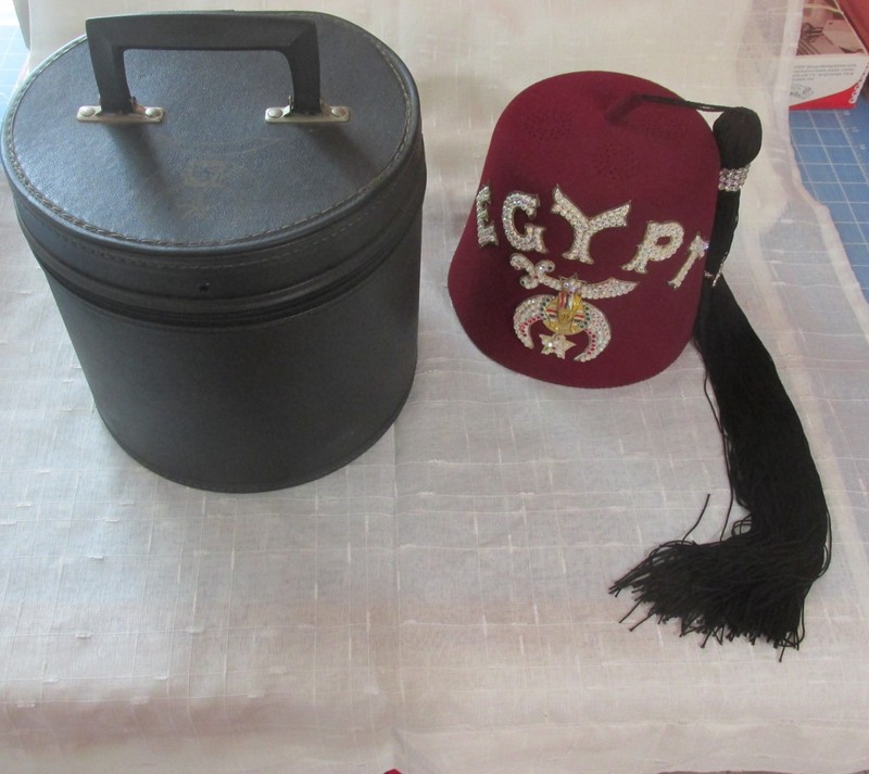 Shriner Fez Egypt Temple box Masonic Cap Hat