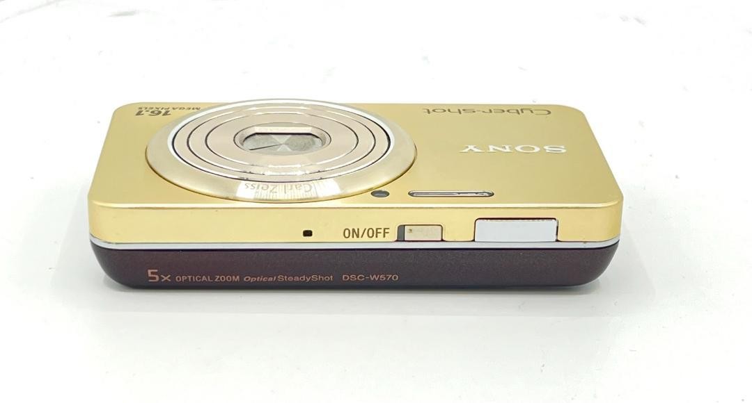 SONY DSC-W570 Compact Digital Camera Cyber-shot 16.1 MP 5X Gold