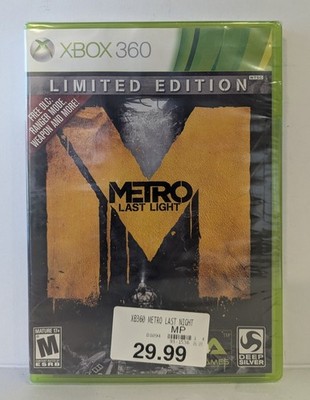 Metro Last Light Limited Edition (Microsoft Xbox 360, 2013) Brand New Sealed