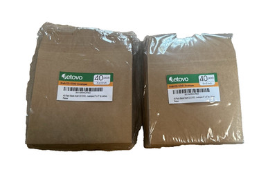 Jetovo CD/DVD Envelopes 5x5 Brown Set of 2 40 Pack Unopened New