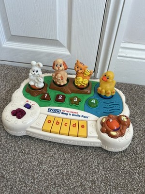 VTech Little Smart Sing 'N Smile Pals Vintage elektronisches Lernspielzeug funktioniert