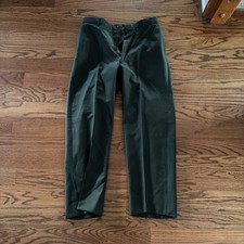 Trousers Men  s Poly/Wool Serge Army Green Pants