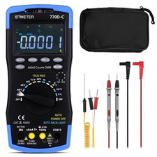 True RMS Multimetro Digitale 40.000 Conti Misurazione Tensione Corrente AC/DC con